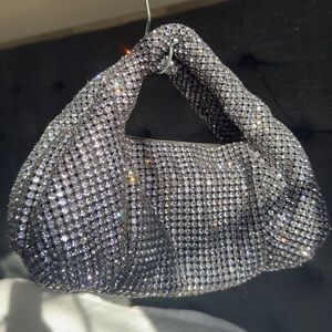 STUART WEITZMAN The Moda Mini Shine Crystal Top-Handle Bag